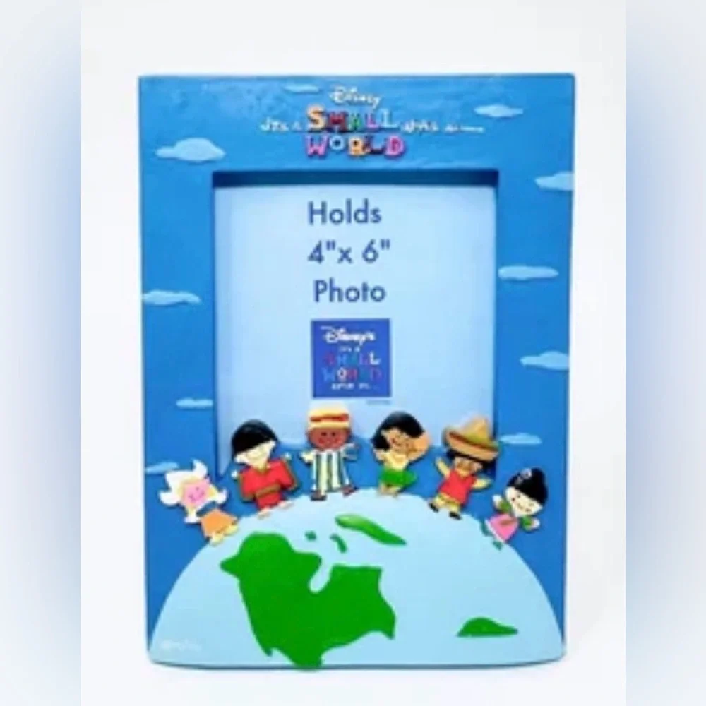 Disney Parkd It's a Small World Vintage 4X6 Photo‎ Frame